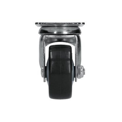 Surtek RG7G Rodaja de poliuretano negro giratoria 3"