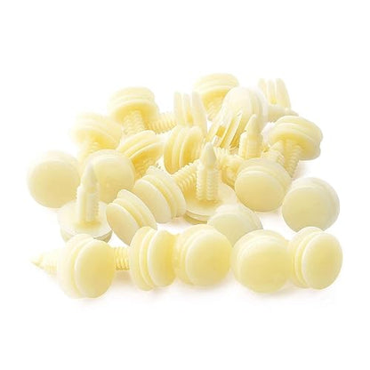 GOOACC Clips de Protección contra Salpicaduras GRC-70, 35 Piezas para Motor/Parachoques/Guardabarros, Blanco