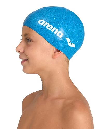 Arena Gorro de natación de Silicona para niños y niñas, natación y Entrenamiento, Borde Reforzado, Talla única