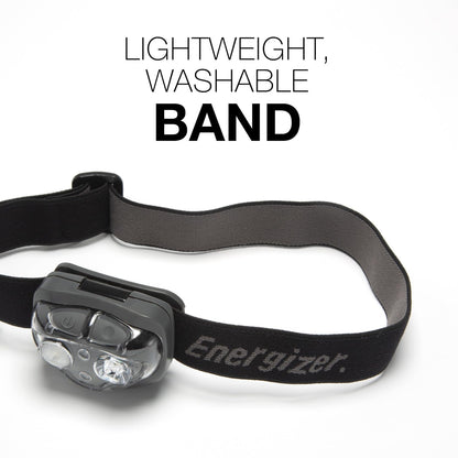 Energizer High-Powered LED Headlamp Flashlights, IPX4 Water Resistant, Super Bright LED, Multiple Light Modes, Best Headlight for Camping, Running, Outdoors, Emergency Light, Batteries Included