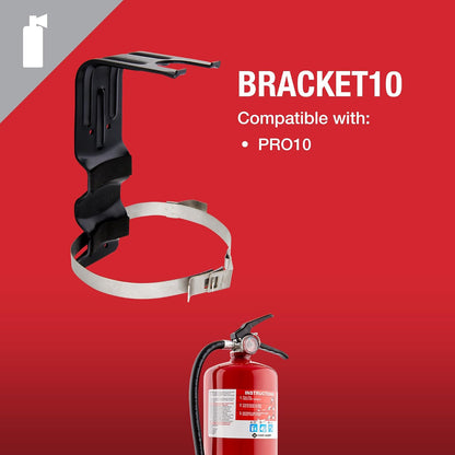FIRST ALERT BRACKET10 - Soporte de Repuesto para extintor, Color Negro