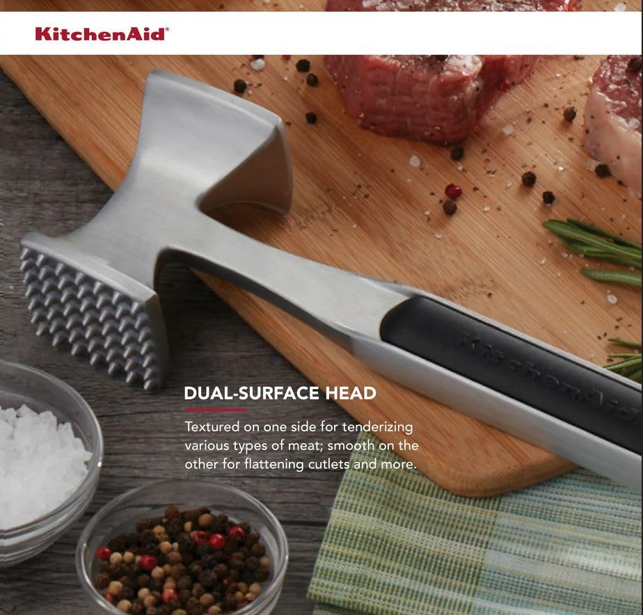 KitchenAid Gourmet - Ablandador de carne, talla única, color negro