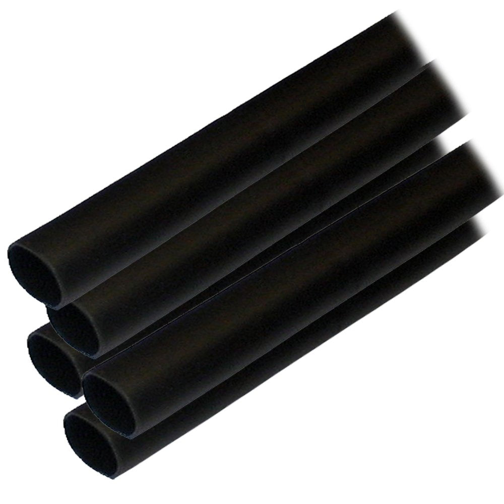Ancor Tubo Termorretráctil Marino con Adhesivo Interno - 1 - 2-Inch Diameter - 30.48 cm de largo - Black - 5-Pack