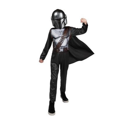STAR WARS Boys Mandalorian Costume, Kids Halloween Costume, Child - Officially Licensed Small