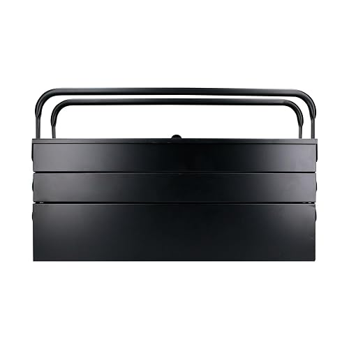 Urrea CMA4 Caja portaherramientas metálica tipo acordeón negra 7" x 18" x 7"