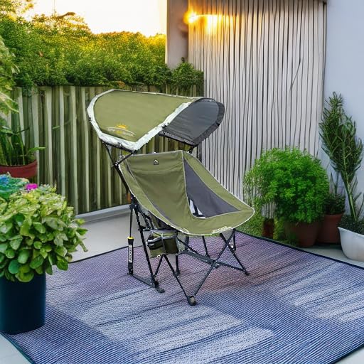 GCI - Mecedora Plegable para Exteriores con Parasol
