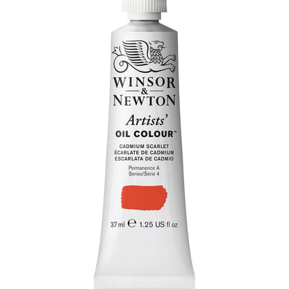 Winsor & Newton Artists' Oil Colour Pintura al Óleo Profesional, 37 ml - 37-ml Tube - Rojo (Cadmium Scarlet)