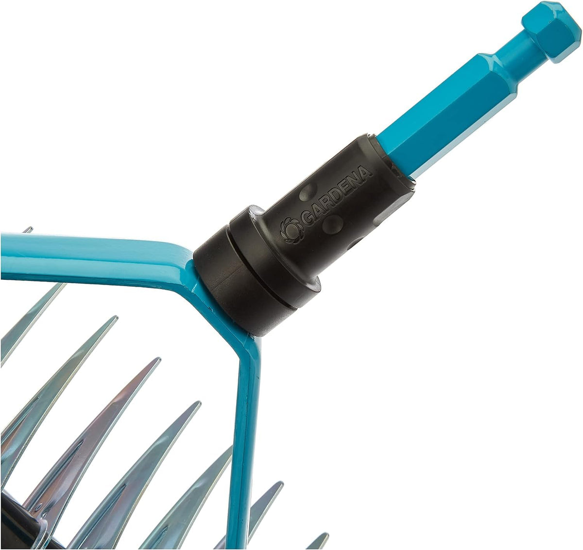 Gardena Combisystem - Rastrillo de Corte para Quitar Musgo y Fieltro de césped, 35 cm de Ancho de Trabajo, Acero Hecho también Adecuado para rastrillar Basura y Piedras (3392-20)