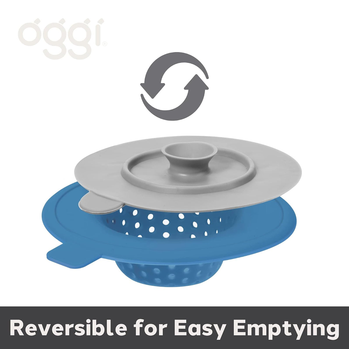 Oggi 7732V Sink Strainer & Stopper, 4.5", Turquoise