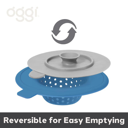 Oggi 7732V Sink Strainer & Stopper, 4.5", Turquoise