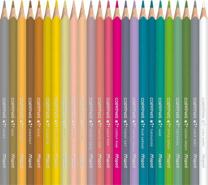 Maped - Color'Peps - Lápices de colores, triangular, ergonómico - Caja de 72 lápices de madera
