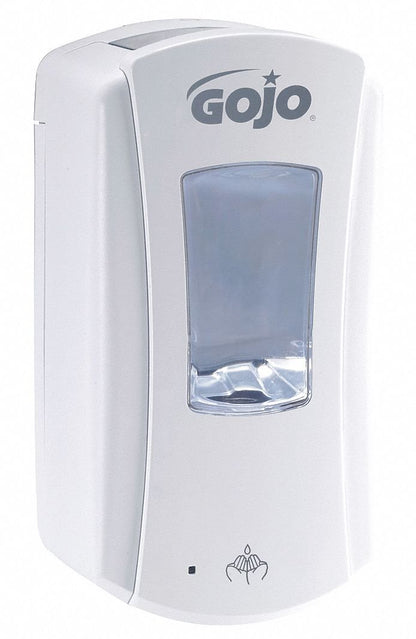 GOJO LTX-12 Dispensador de jabón de espuma sin contacto para repuesto de jabón de manos de 1200 ml GOJO LTX-12, Blanco, blanco, Blanco, 1200 milliliters