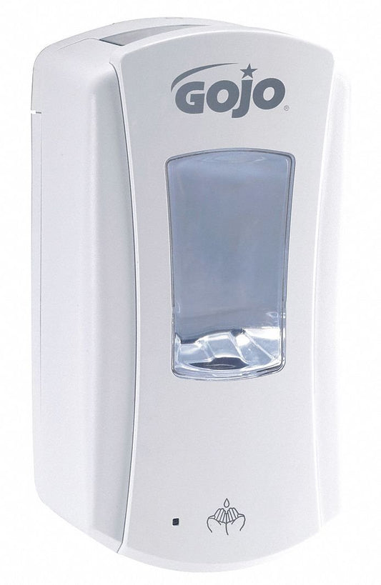 GOJO LTX-12 Dispensador de jabón de espuma sin contacto para repuesto de jabón de manos de 1200 ml GOJO LTX-12, Blanco, blanco, Blanco, 1200 milliliters