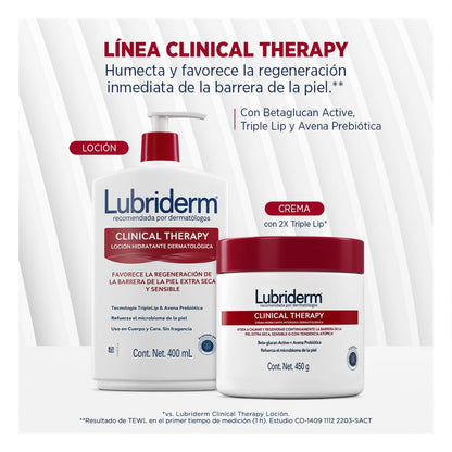 Lubriderm Crema Corporal Clinical Therapy Tarro 450 g