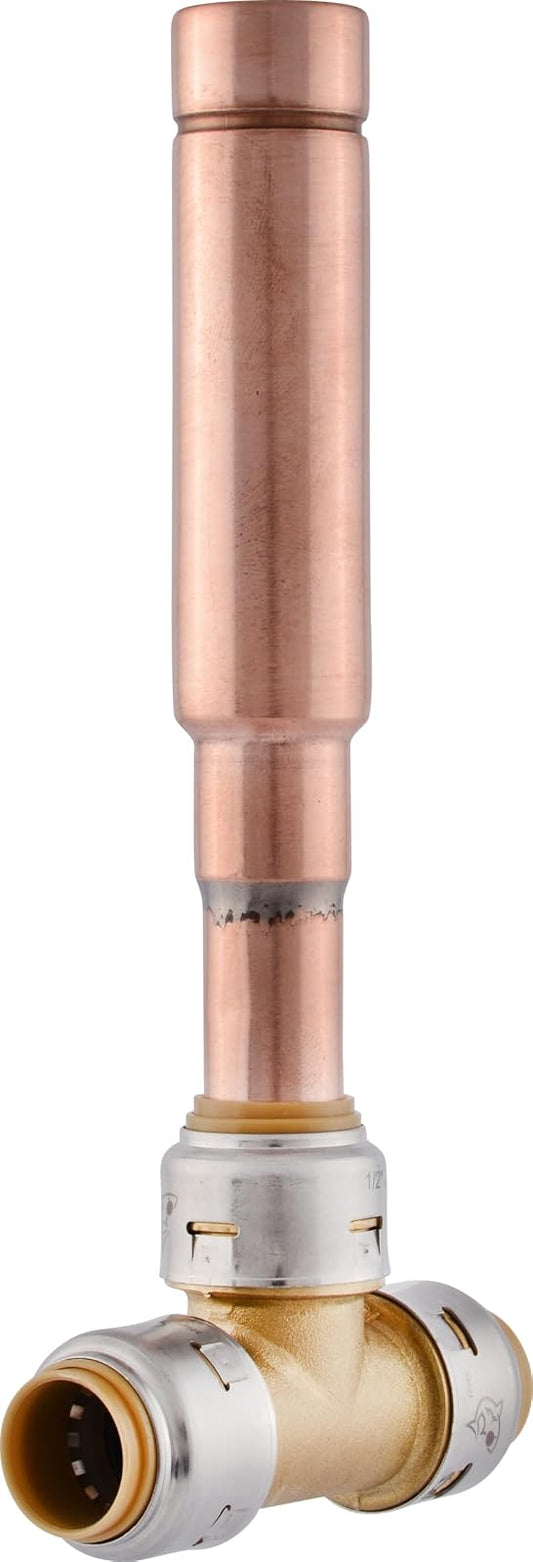 SharkBite Max UR22630 - Arrestador de martillo de agua de 1/2 pulgadas, accesorio de fontanería de latón de empuje para conectar