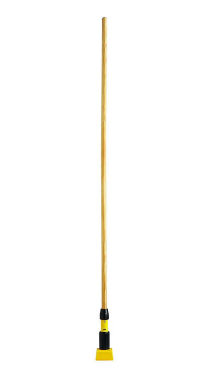 Rubbermaid Commercial Products - Mango de mopa húmeda de madera de 60 pulgadas, natural, para limpieza profesional e industrial, compatible con mopas de diadema de 5 pulgadas