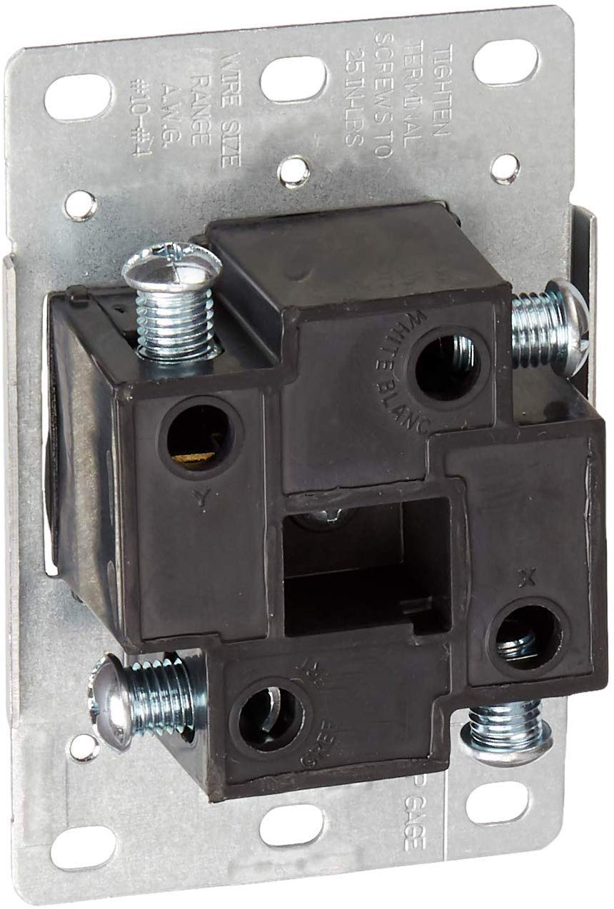 Leviton 00279-S00 Receptáculo Entrada Recta, Grado Industrial, 50A, 125/250V, 3P, 4H, Nema 14-50R