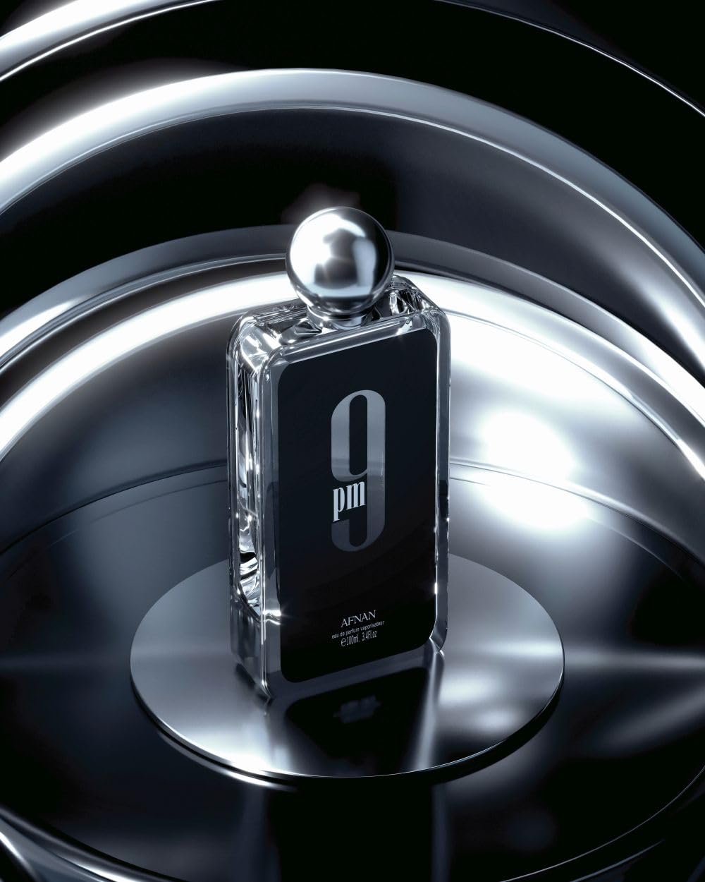 Afnan Agua de Perfume EDP 9PM para Hombres, 100 ml (Paquete de 1) | Paquete de 1
