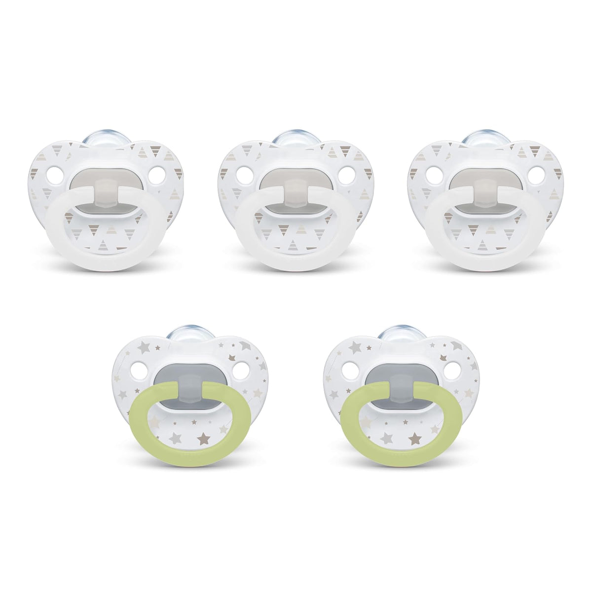 NUK Chupones de ortodoncia, 6-18 meses, paquete de 5, colección atemporal, exclusivo de