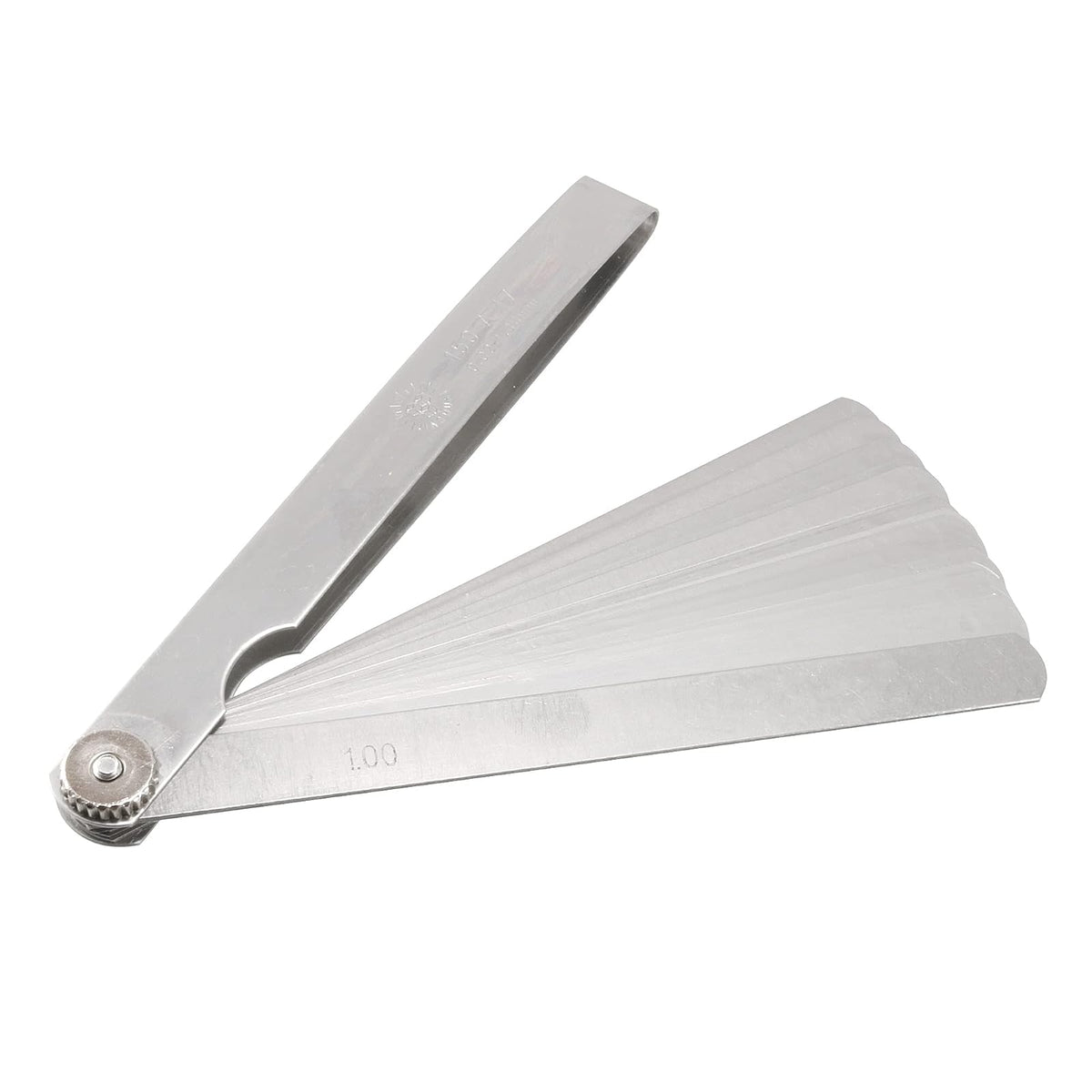 Uxcell Calibrador Dimensional 0.02-1mm 6 pulgadas | Espesor de medición, medidor de espesor, metal plateado