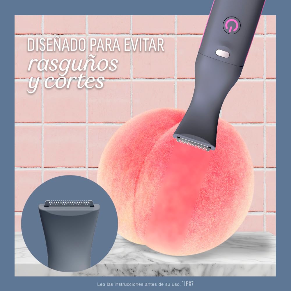 Veet® Expert Recortador Eléctrico todo en uno para mujer | Recortador de vello eléctrico para zona de bikini, cara y cejas | Recargable con carga USB y accesorios | 100% resistente al agua