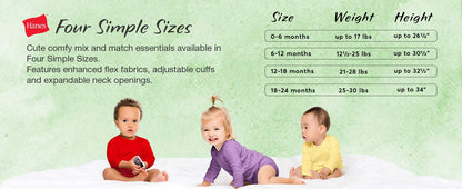 Hanes Baby Shorts, Ultimate Flexy Knit Toddler and Baby Shorts, 3-Pack Canastillas para bebés Unisex bebé