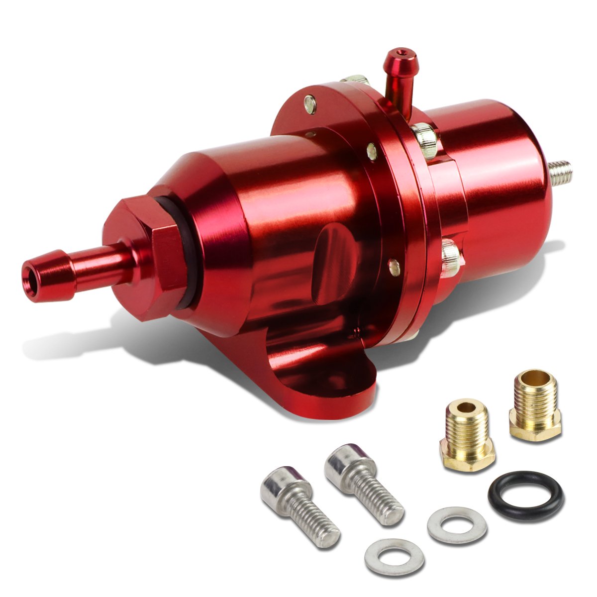 DNA Motoring FPR-T119-RD Regulador de Presión de Combustible para Honda Civic Si/CRV/Integra/NSX 1988-2001, Rojo