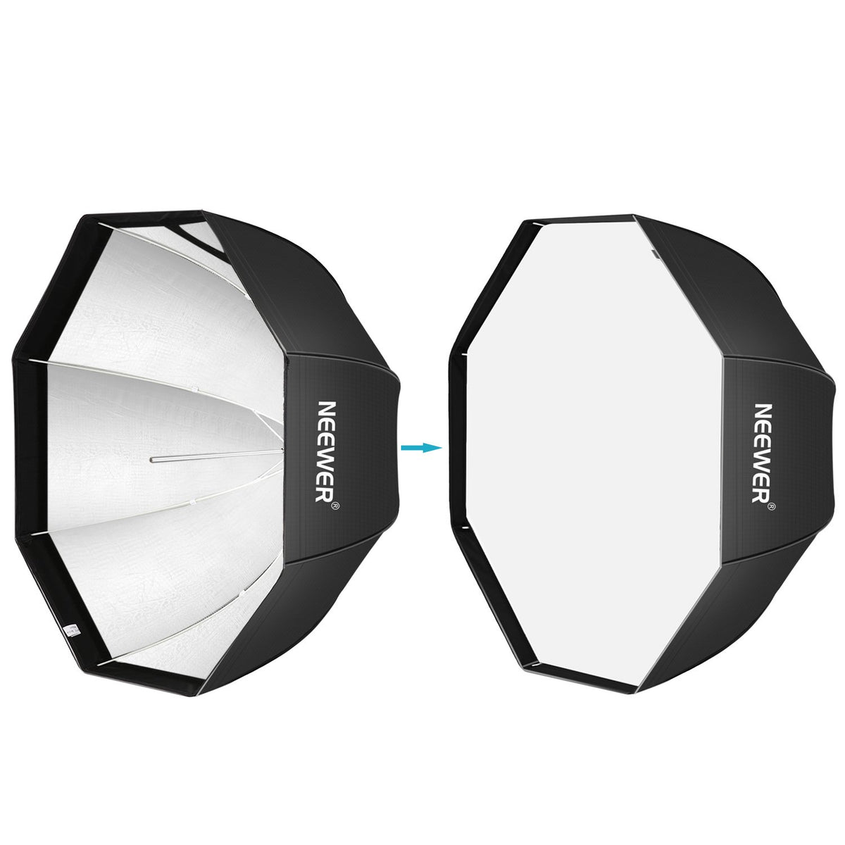Neewer - Softbox en Forma de Paraguas Octagonal de 80 Centímetros con Estuche de Transporte, Ventana de Luz de Flash del Estudio para Retrato o Fotografía del Producto