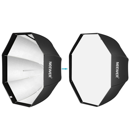 Neewer - Softbox en Forma de Paraguas Octagonal de 80 Centímetros con Estuche de Transporte, Ventana de Luz de Flash del Estudio para Retrato o Fotografía del Producto