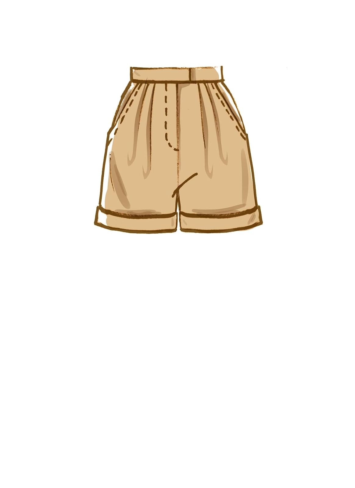 McCall's M8148RR Misses' and Women's Pleated Trouser Shorts and Pants Sewing Patterns Kit, Design Code M8148, Plus Sizes 18W-24W