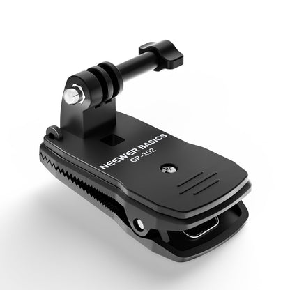 NEEWER Basics - Soporte de Abrazadera para Mochila, Adaptador de Tres Puntas Compatible con GoPro Hero Insta360 dji AKASO Accesorios de cámara de acción para grabación de Video POV, GP-102
