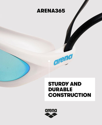 ARENA - anteojos de natación unisex 365 para nadadores de fitness, cómodas y antivaho, diseño hermético, sin espejo, para nadar, hombres y mujeres, transparente/gris azul/transparente