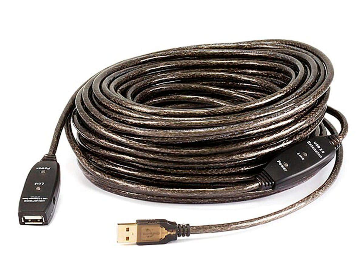 Monoprice 82ft 25M USB 2.0 A Male to A Female Active Extension / Repeater Cableuse with PlayStation, Xbox, Kinenct, Oculus VR, USB Flash Drive, Card Reader, Hard Drive, Keyboard, Printer, Camera and More!