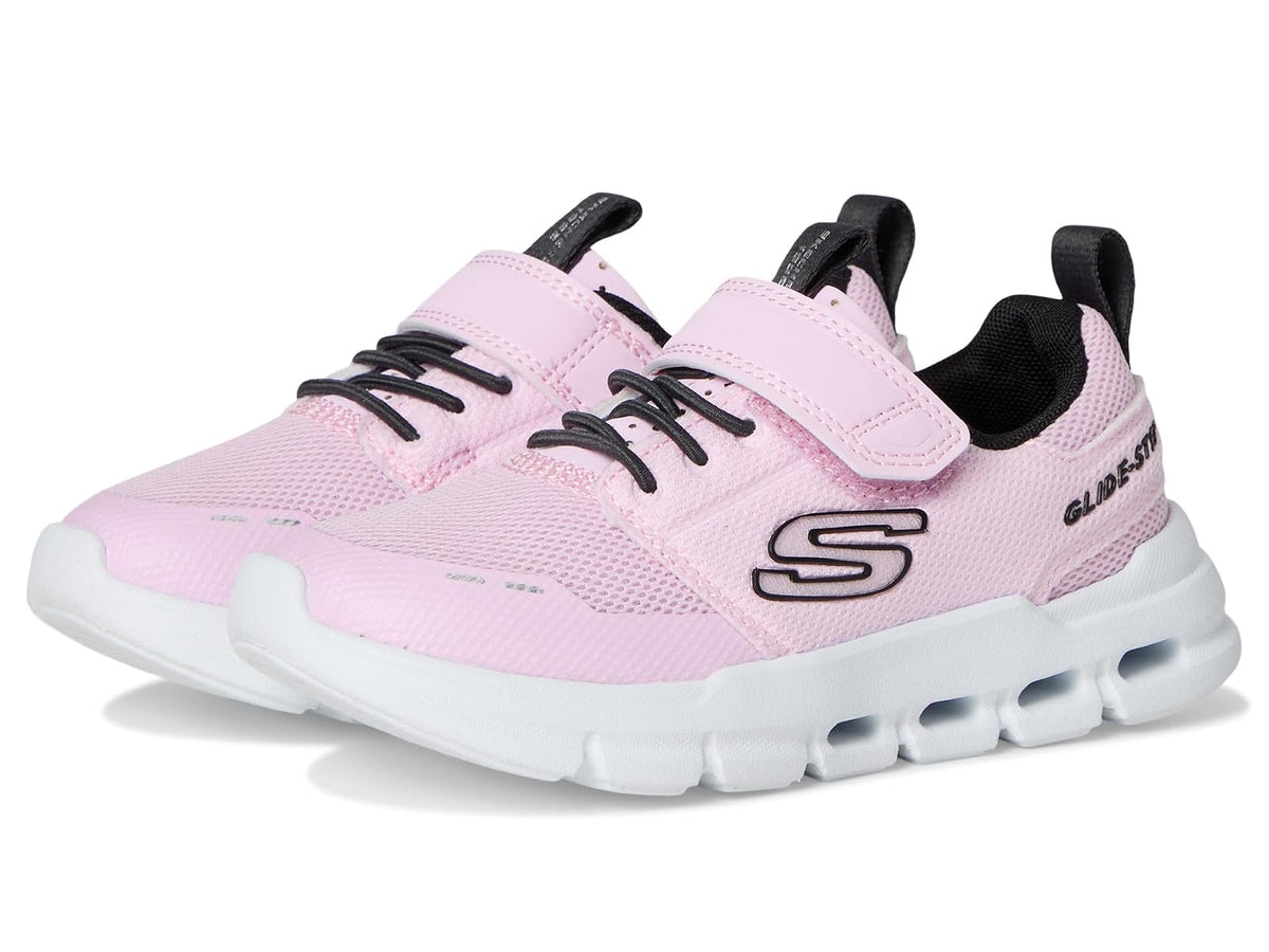 Skechers Glide-Step Flow para niñas | Espuma viscoelástica atlética, deslizante, refrigerada por aire, lavable a máquina, cierre adaptativo