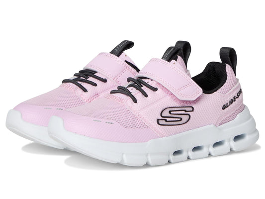 Skechers Glide-Step Flow para niñas | Espuma viscoelástica atlética, deslizante, refrigerada por aire, lavable a máquina, cierre adaptativo