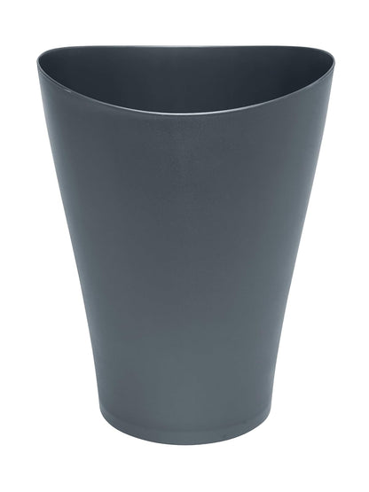 Rubbermaid Spa Works - cubeta de basura para hogar, baño, oficina, pequeño plástico de 2.25 galones, color azul plomizo hogar, cocina, cochera, departamento, oficina