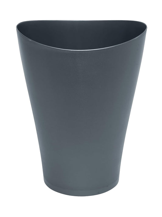 Rubbermaid Spa Works - cubeta de basura para hogar, baño, oficina, pequeño plástico de 2.25 galones, color azul plomizo hogar, cocina, cochera, departamento, oficina