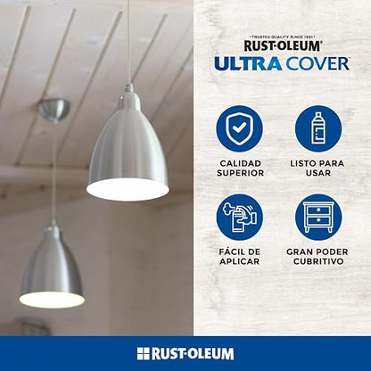 Rust-Oleum Ultra Cover 2X Pintura Aerosol Negro Mate 340g