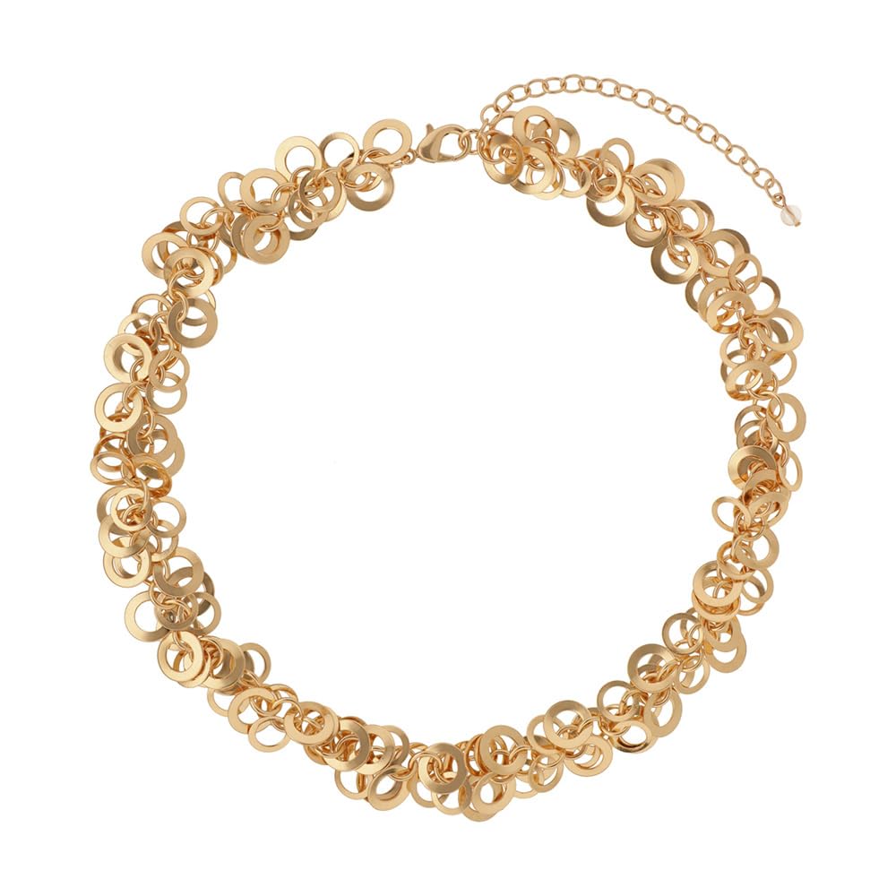 Napier Collar Bitono para Mujer | Aleación de metales, baño bitono, joyería para dama
