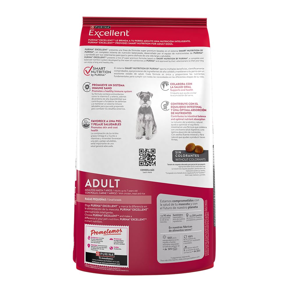Purina Excellent Adultos Razas Pequeñas Sabor Pollo 7,5Kg