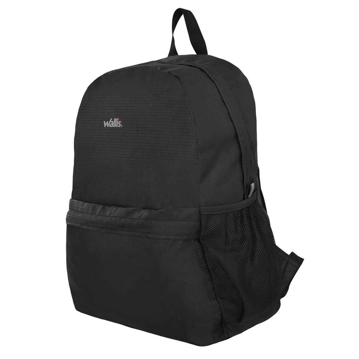 Mochila de viaje plegable 16 L con funda, negro