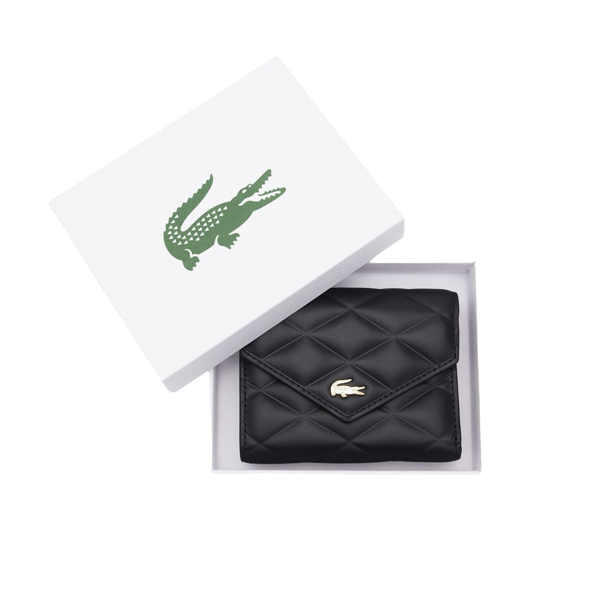 Lacoste Cartera Lacoste cocodrilo para Mujer, Negro, CH