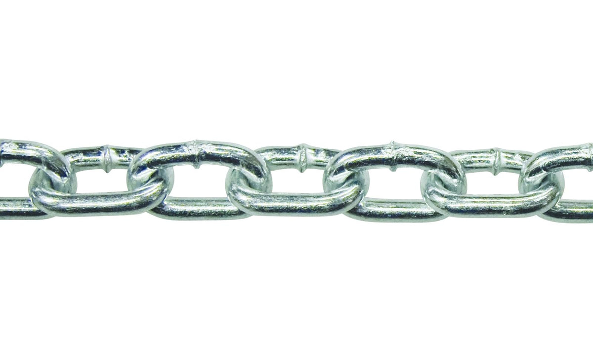 KingChain 519171 15' Zinc Plated Straight Link Coil Chain