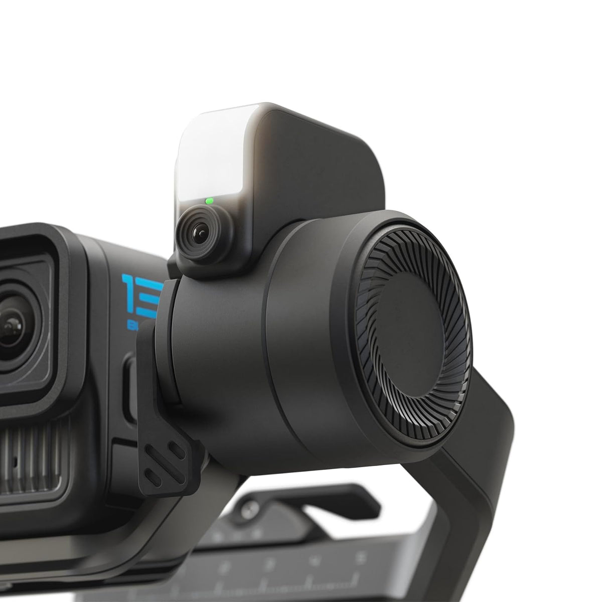 GoPro Fluid Pro AI Estabilizador de cardán de 3 Ejes para cámaras GoPro y Smartphones, Seguimiento de sujetos, iluminación, Control de cámara inalámbrica, portátil, vlogging, rotación de 360°, Carga