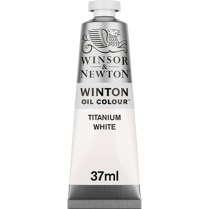 Winsor & Newton Winton Pintura al Óleo, Tubo de 37 ml - Tubo de 1.2 onzas - Blanco (Titanium White 644)