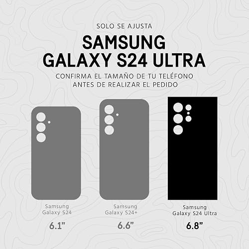 Pelican Voyager - Funda con Clip para cinturón para Samsung Galaxy S24 Ultra Compatible con Carga inalámbrica, con protección contra caídas de Grado Militar de 18 pies - Transparente