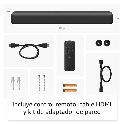 Barra de sonido Fire TV, bocina 2.0 con DTS Virtual:X, Dolby Audio y conectividad Bluetooth