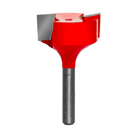 Freud - Broca de superficie y mortaja para alerón, ideal para CNC, de mano y enrutadores de mesa, diámetro de 1-1/4 pulgadas, vástago de 1/4 pulgadas, 18.000 RPM máximas - 16-106