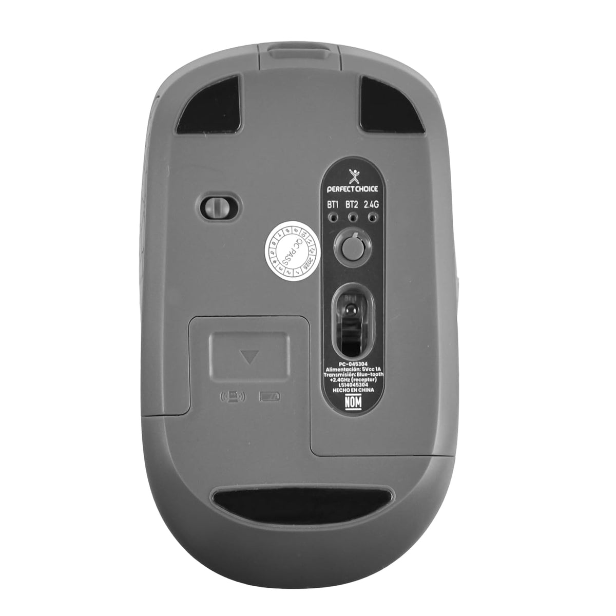 PERFECTCHOICE Mouse Inalámbrico Ergonomico Recargable Iluminación RGB PC-045304 Orion
