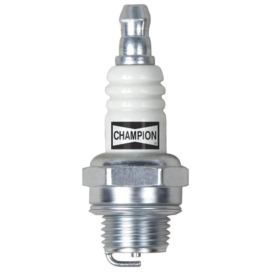 Champion 843 Bujía Copper Plus para Motor Pequeño CJ8, Paquete de 4 | Repuesto OEM, reemplaza Denso W14MU W20MU John Deere AM54450 Kohler 41 132 02-S Autolite 2995, 130-094-4